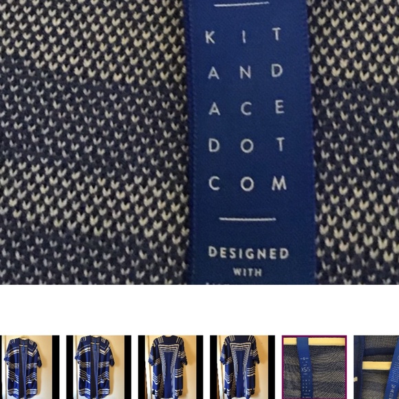 KIT  AND ACE LONG OPEN CARDIGAN / DUSTER SZ XS - Picture 6 of 10